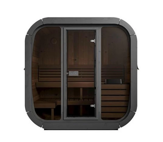 SaunaLife 4-Person CL5G Cube-Series Outdoor Home Sauna