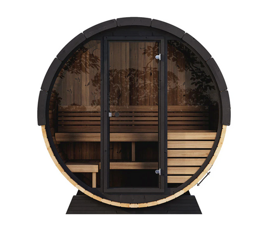 SaunaLife 2-4 Person EE6G ERGO Elegance Series Barrel Sauna