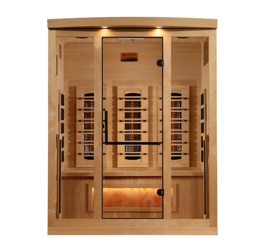 Golden Designs 3-Person Reserve Edition Full Spectrum with Himalayan Salt Bar