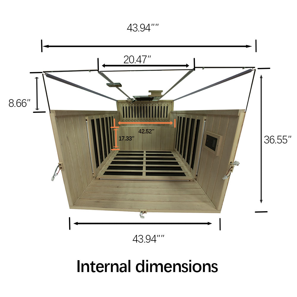 S02 2-Person Full Spectrum Infrared Sauna