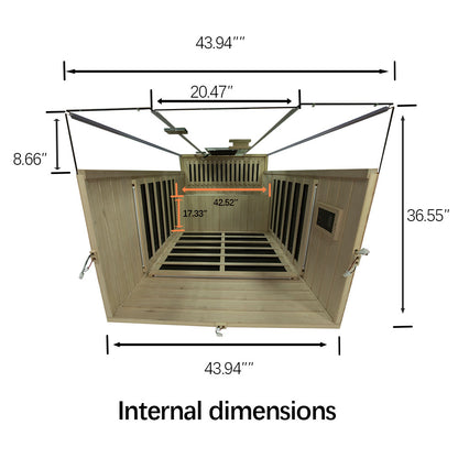 S02 2-Person Full Spectrum Infrared Sauna