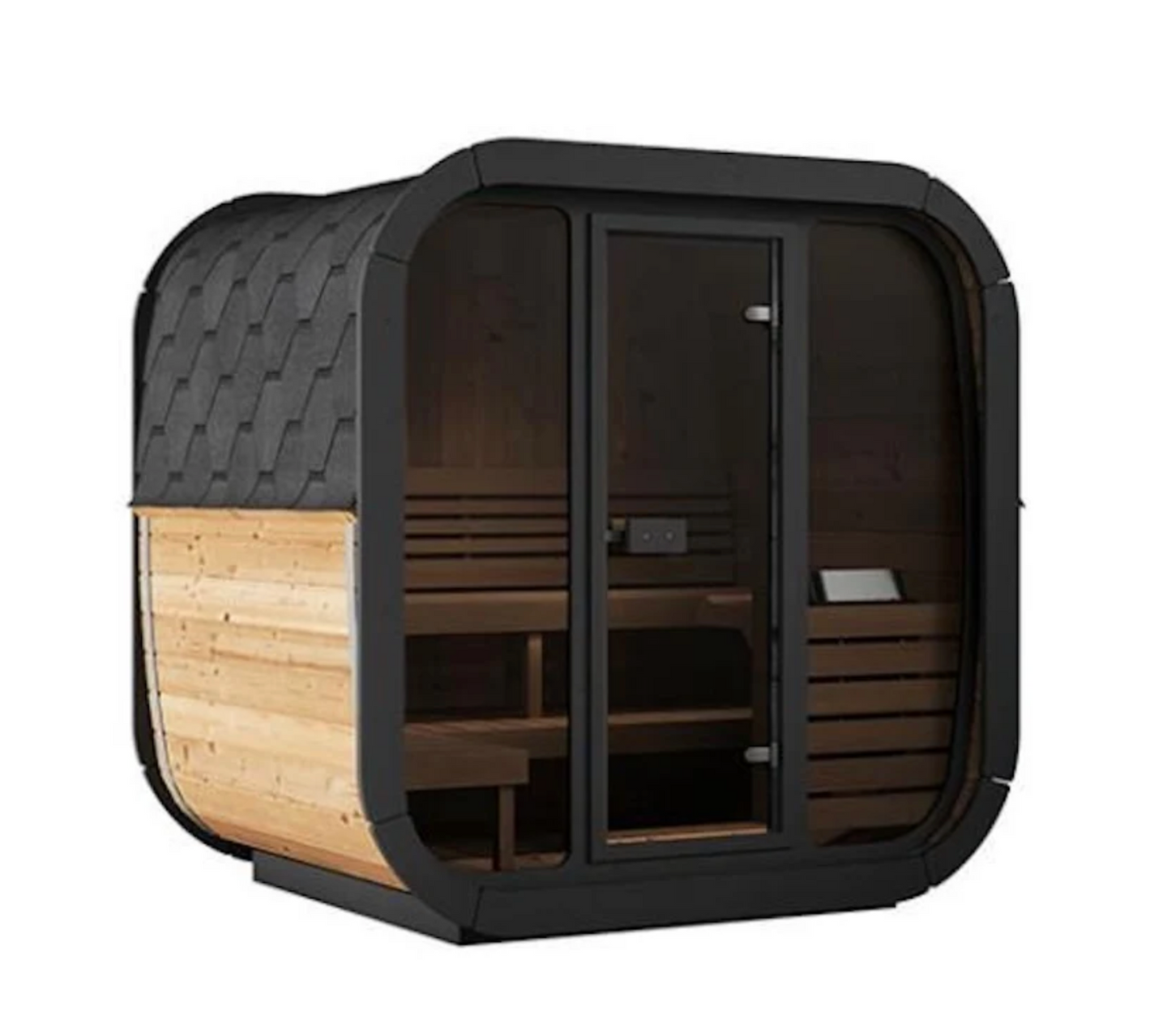 SaunaLife 4-Person CL5G Cube-Series Outdoor Home Sauna
