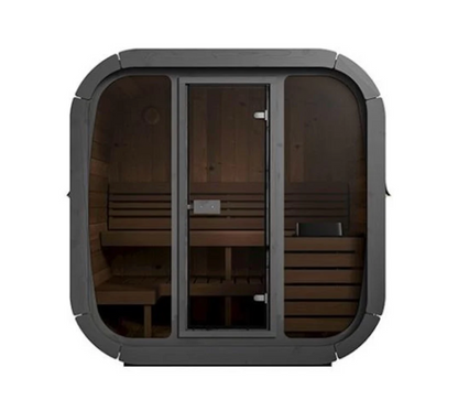 SaunaLife 4-Person CL5G Cube-Series Outdoor Home Sauna