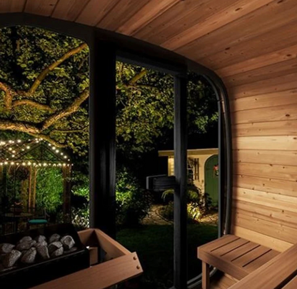 SaunaLife 4-Person CL5G Cube-Series Outdoor Home Sauna