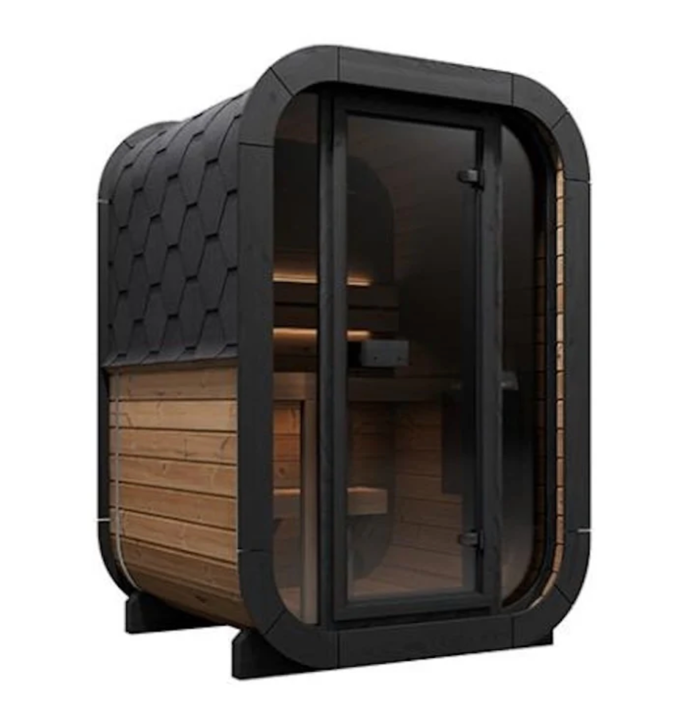 SaunaLife 2-Person CL3G Cube-Series Outdoor Home Sauna