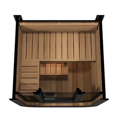 SaunaLife 2-Person CL3G Cube-Series Outdoor Home Sauna