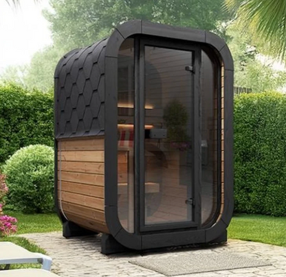 SaunaLife 2-Person CL3G Cube-Series Outdoor Home Sauna
