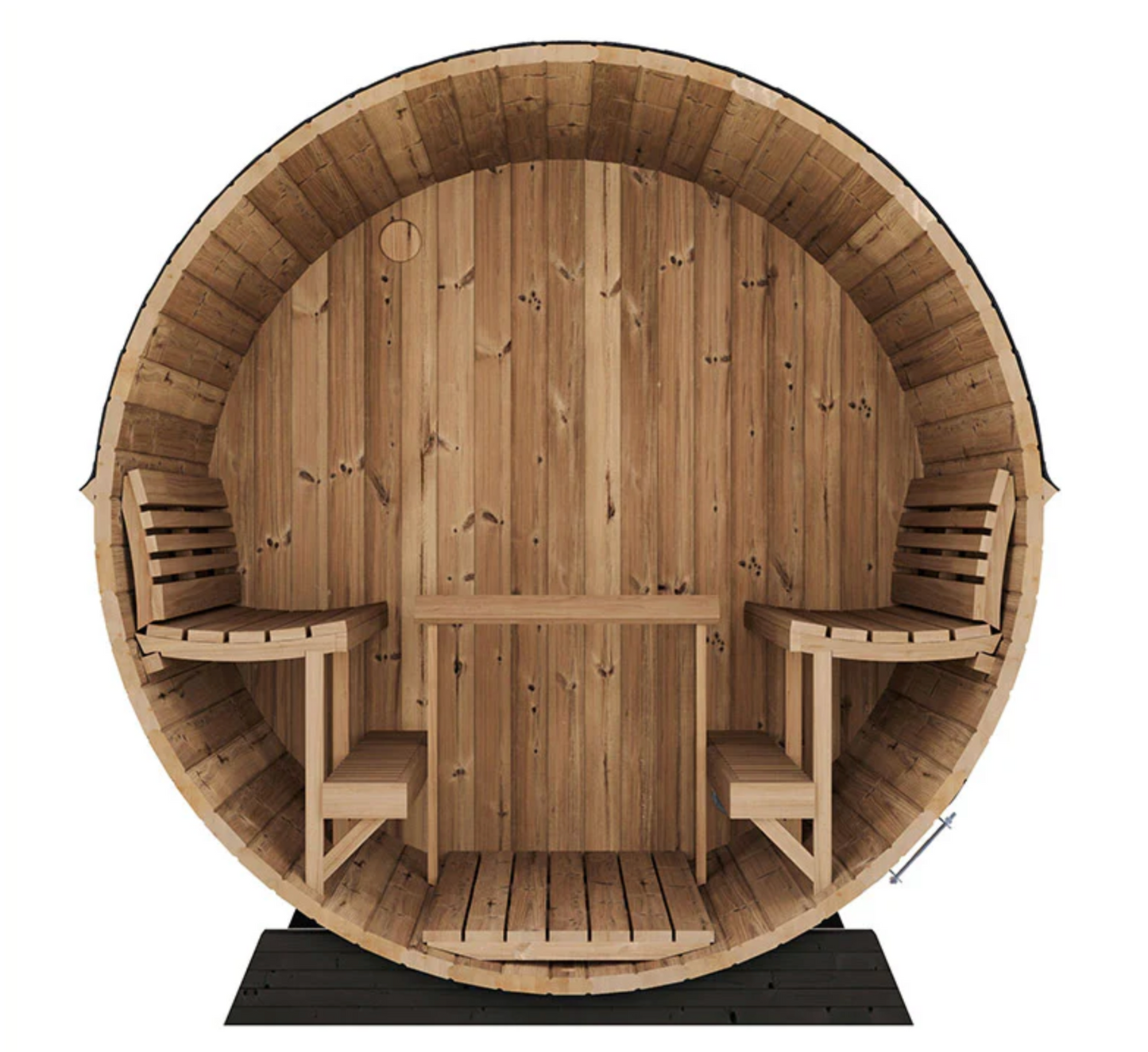 SaunaLife 6-Person EE8G ERGO Elegance Series Barrel Sauna
