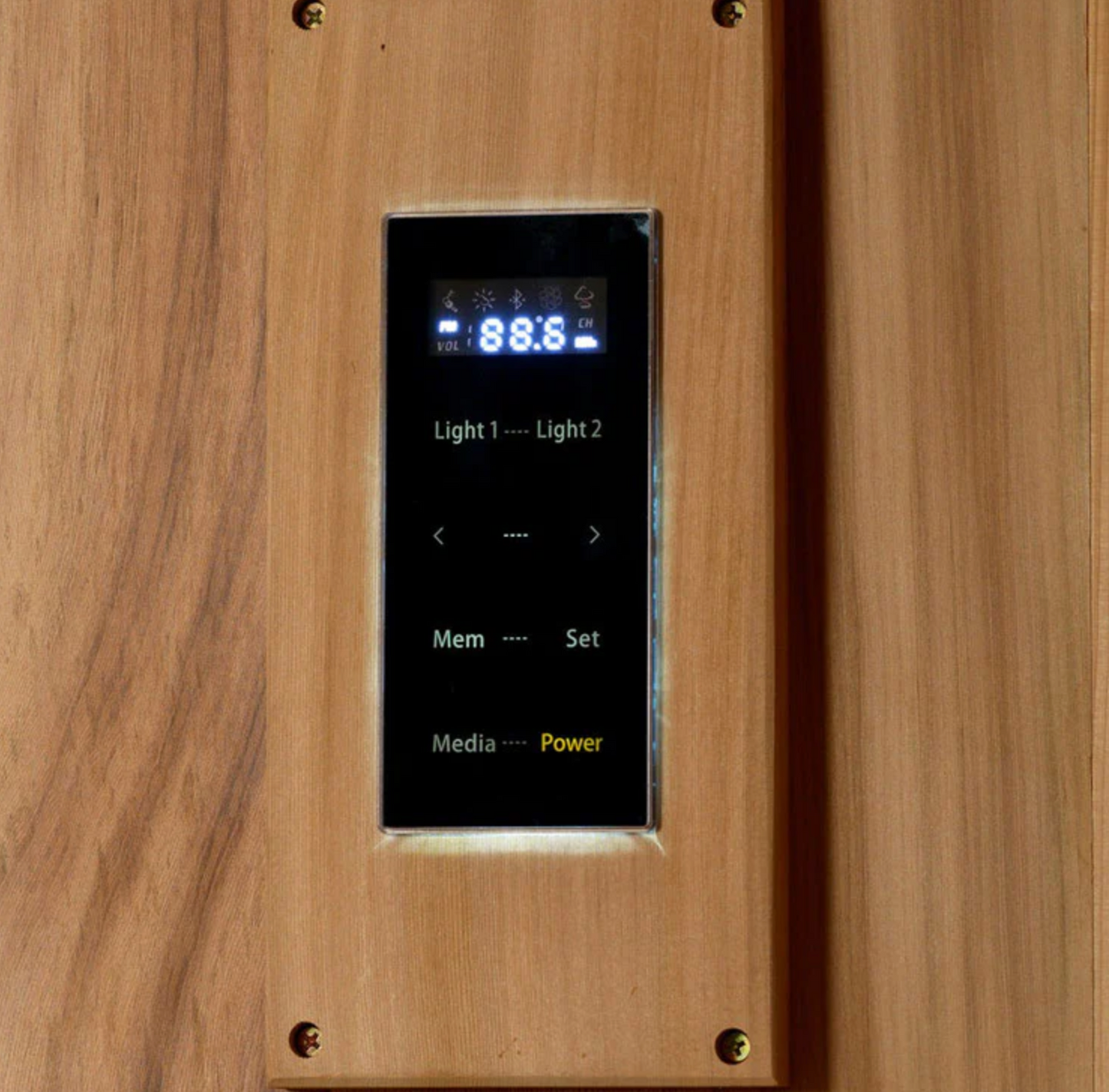 Golden Designs Sundsvall 2-Person Traditional Sauna - Canadian Red Cedar Interior and Pacific Premium Clear Cedar Exterior