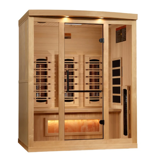 Golden Designs 3-Person Reserve Edition Full Spectrum with Himalayan Salt Bar