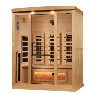 Golden Designs 3-Person Reserve Edition Full Spectrum with Himalayan Salt Bar