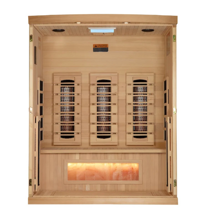 Golden Designs 3-Person Reserve Edition Full Spectrum with Himalayan Salt Bar