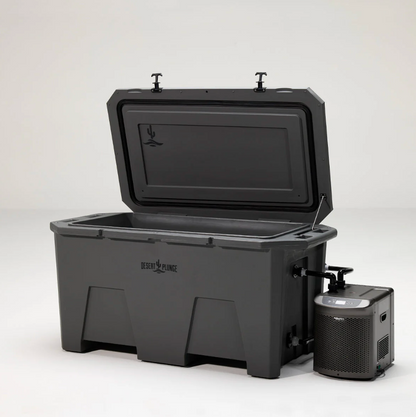 The Desert Plunge Exclusive Cold Plunge Tub w/ 1/4 HP Chiller - Gray