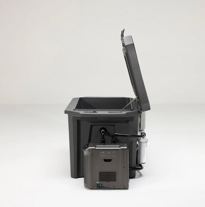 The Desert Plunge Exclusive Cold Plunge Tub w/ 1/4 HP Chiller - Stealth Gray