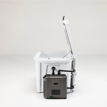 The Desert Plunge Exclusive Cold Plunge Tub w/ 1/4 HP Chiller - White