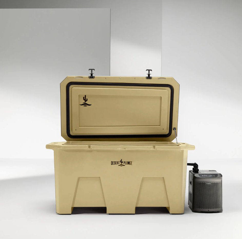 The Desert Plunge Exclusive Cold Plunge Tub w/ 1/4 HP Chiller - Tan
