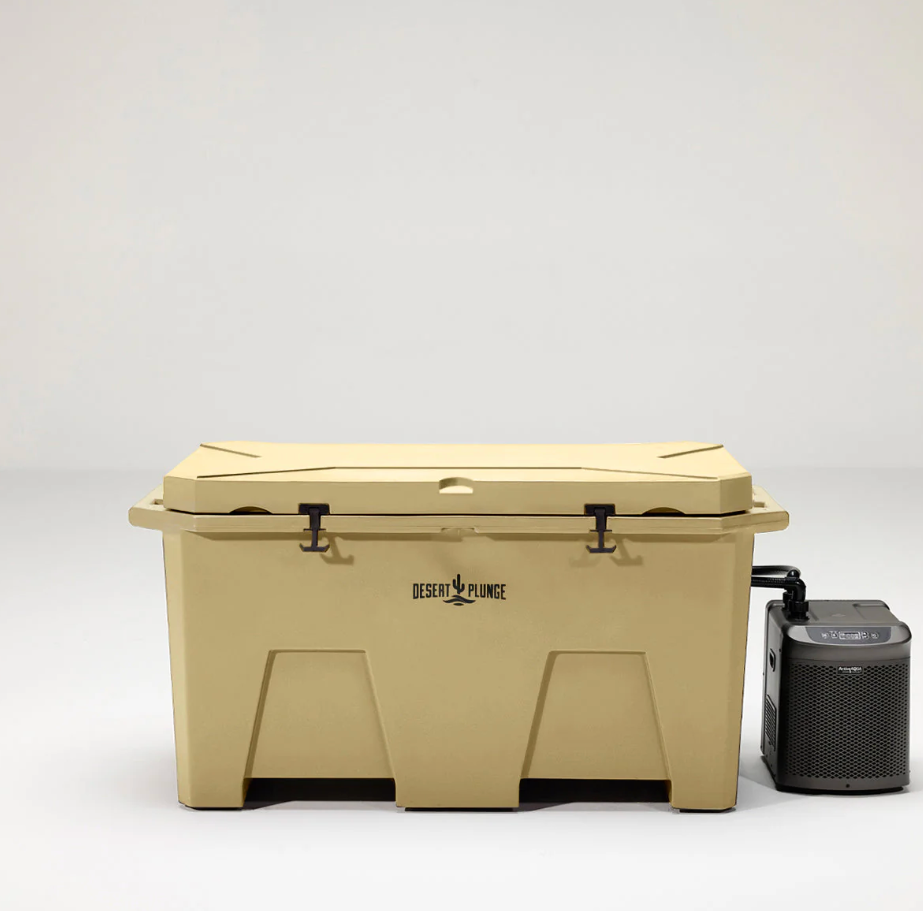 The Desert Plunge Exclusive Cold Plunge Tub w/ 1/4 HP Chiller - Tan