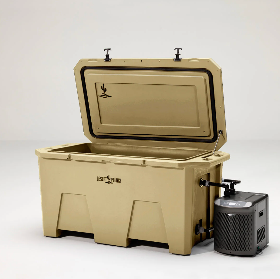 The Desert Plunge Exclusive Cold Plunge Tub w/ 1/4 HP Chiller - Tan