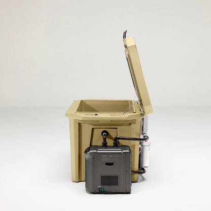 The Desert Plunge Exclusive Cold Plunge Tub w/ 1/4 HP Chiller - Tan
