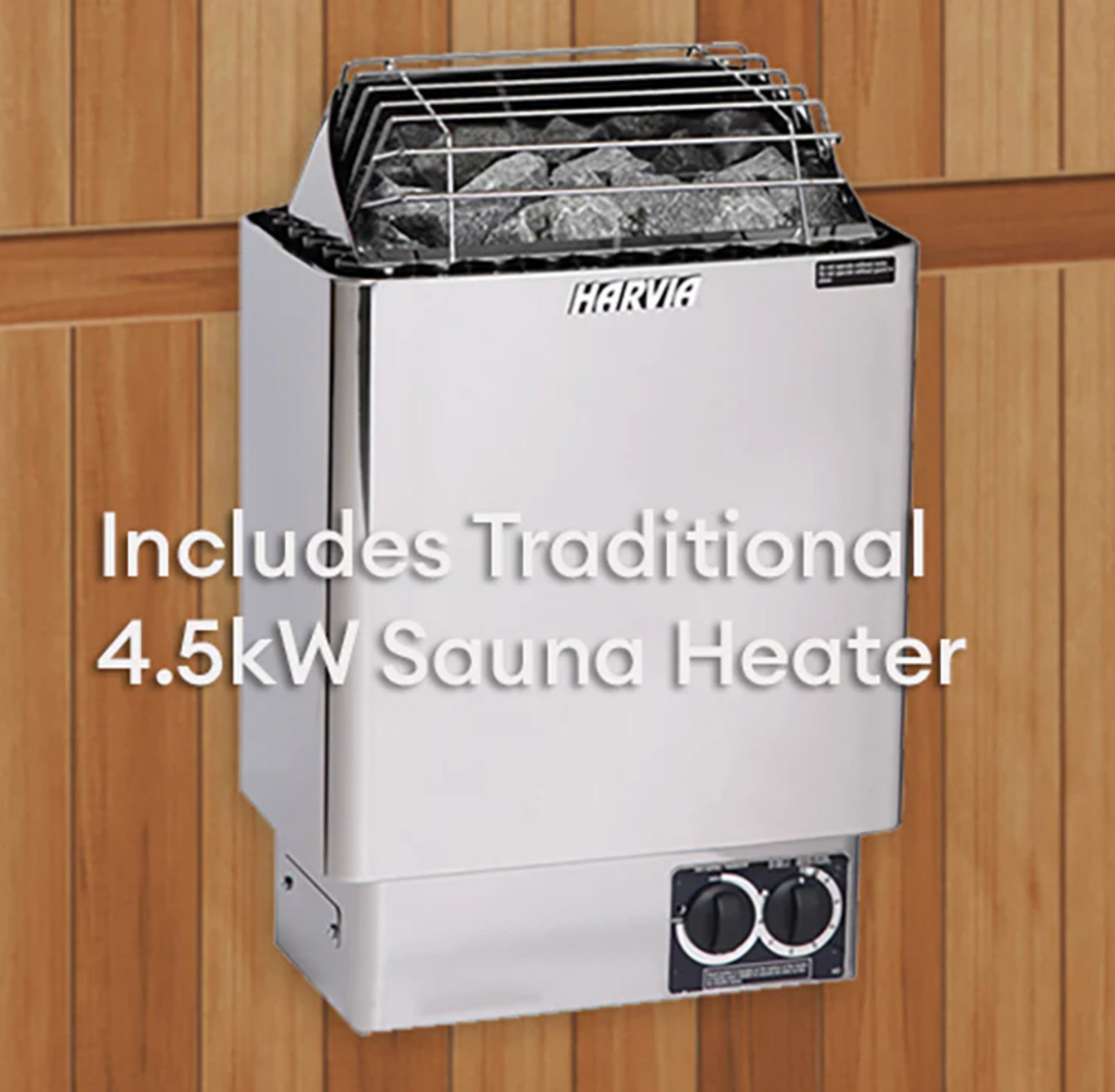 Finnmark FD-5 Trinity 4-Person Hybrid Indoor Infrared & Traditional Steam Sauna