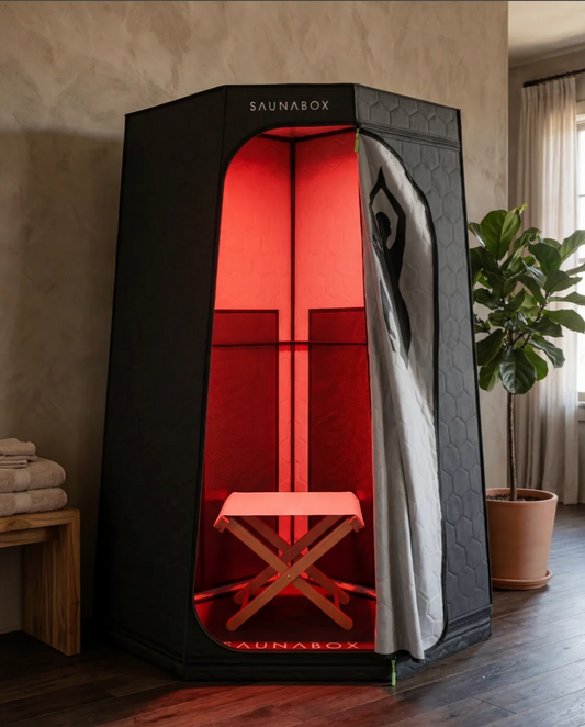 SaunaBox® Pulse PRO: Infrared Sauna with Red-Light Therapy