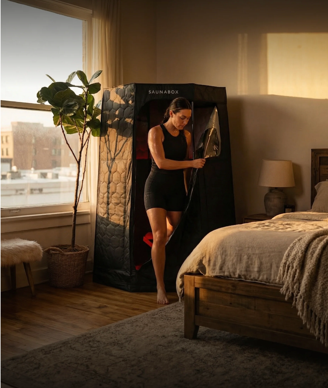 SaunaBox® Pulse PRO: Infrared Sauna with Red-Light Therapy