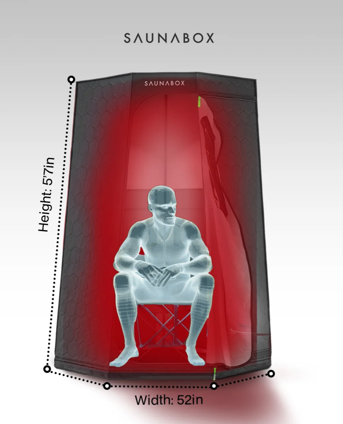 SaunaBox® Pulse PRO: Infrared Sauna with Red-Light Therapy
