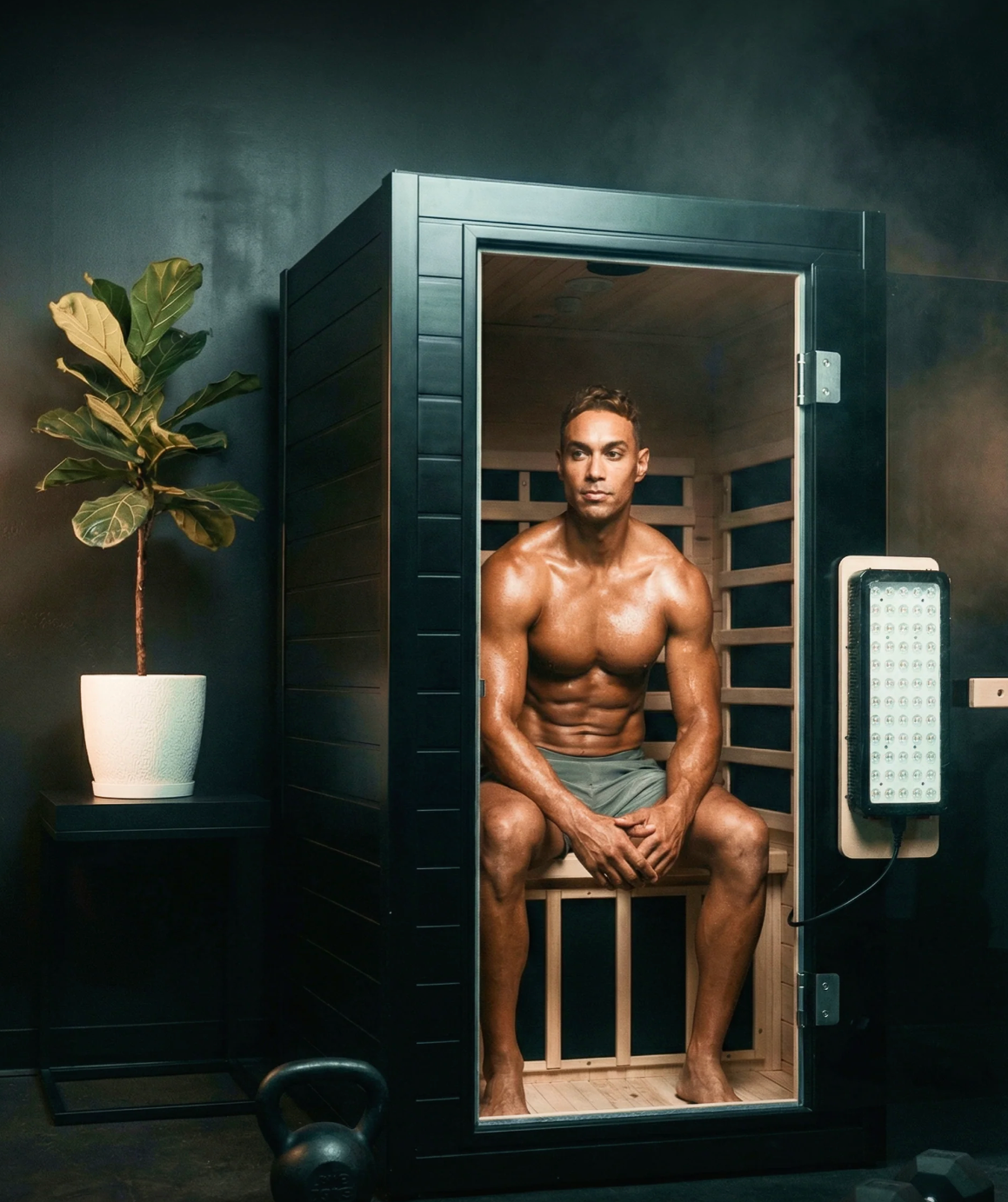 SaunaBox® Solara: Full Spectrum 1-Person Infrared Sauna