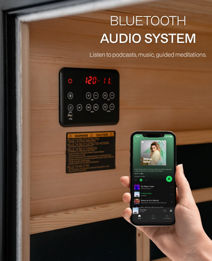 SaunaBox® Solara: Full Spectrum 1-Person Infrared Sauna
