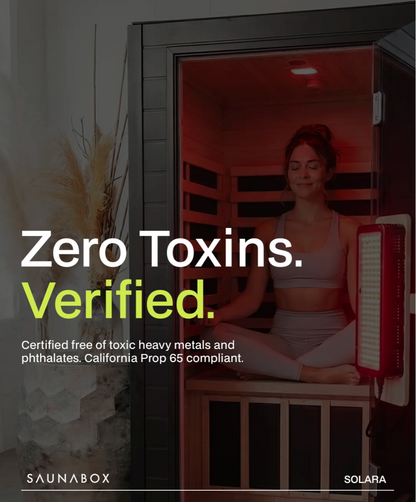 SaunaBox® Solara: Full Spectrum 1-Person Infrared Sauna