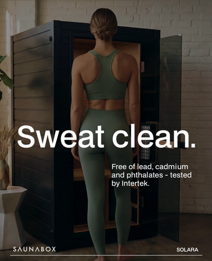 SaunaBox® Solara: Full Spectrum 1-Person Infrared Sauna
