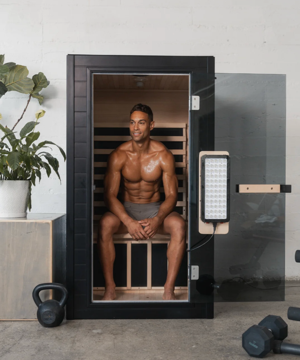 SaunaBox® Solara: Full Spectrum 1-Person Infrared Sauna