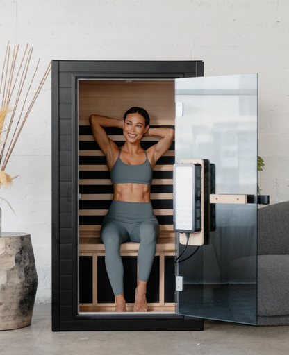 SaunaBox® Solara: Full Spectrum 1-Person Infrared Sauna