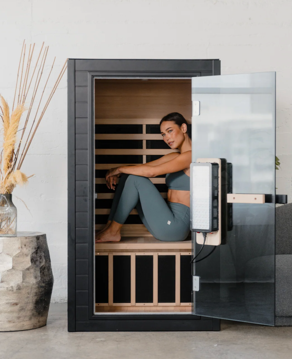 SaunaBox® Solara: Full Spectrum 1-Person Infrared Sauna