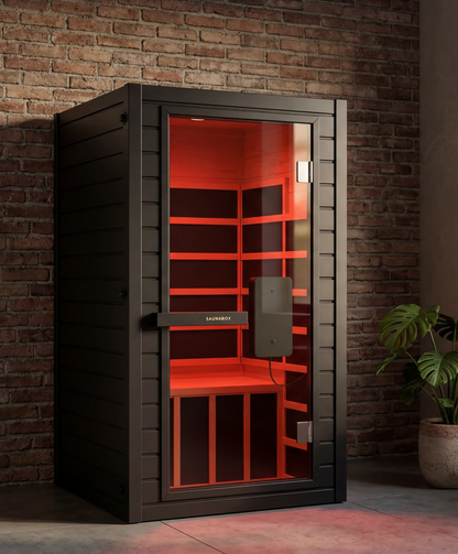 SaunaBox® Solara: Full Spectrum 1-Person Infrared Sauna