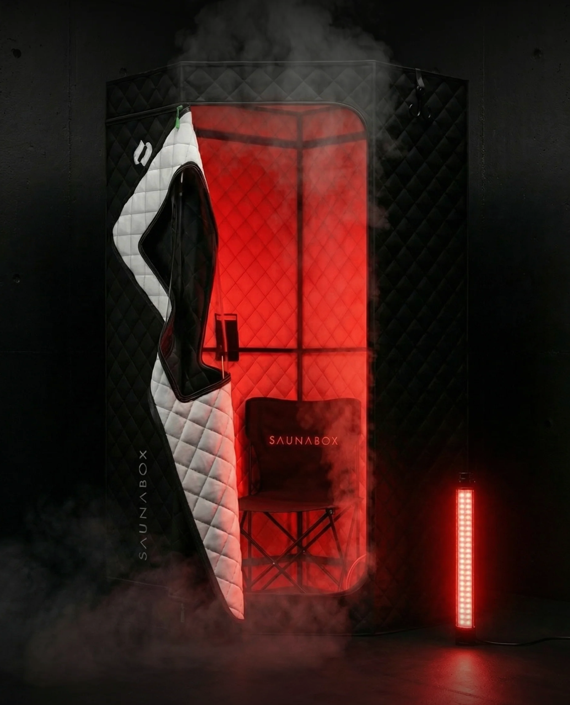 SaunaBox® SmartSteam Pro With Red-Light Therapy