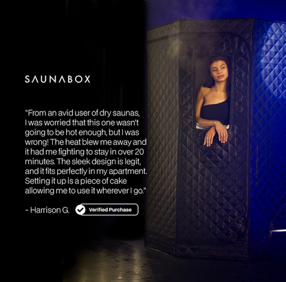 SaunaBox® SmartSteam Pro With Red-Light Therapy