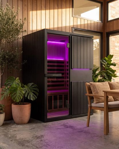 SaunaBox® Solara 2-Person: Full Spectrum Infrared Sauna