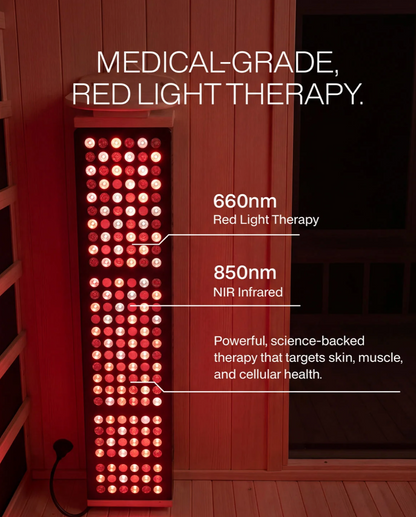 SaunaBox® Solara 2-Person: Full Spectrum Infrared Sauna