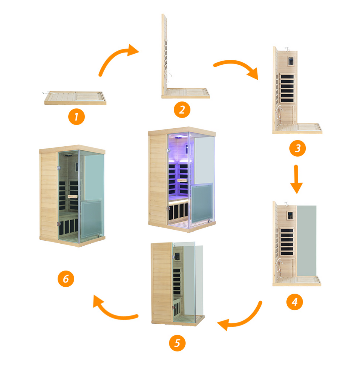 909MX 1-Person Full-Spectrum Infrared Sauna